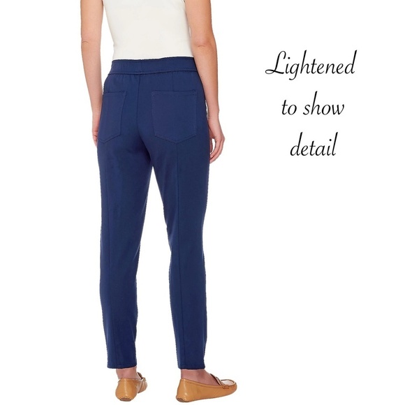 Isaac Mizrahi Live Black Slim Fit Pants Trousers Jeans Cotton Rayon Blend NWOT - Picture 4 of 8